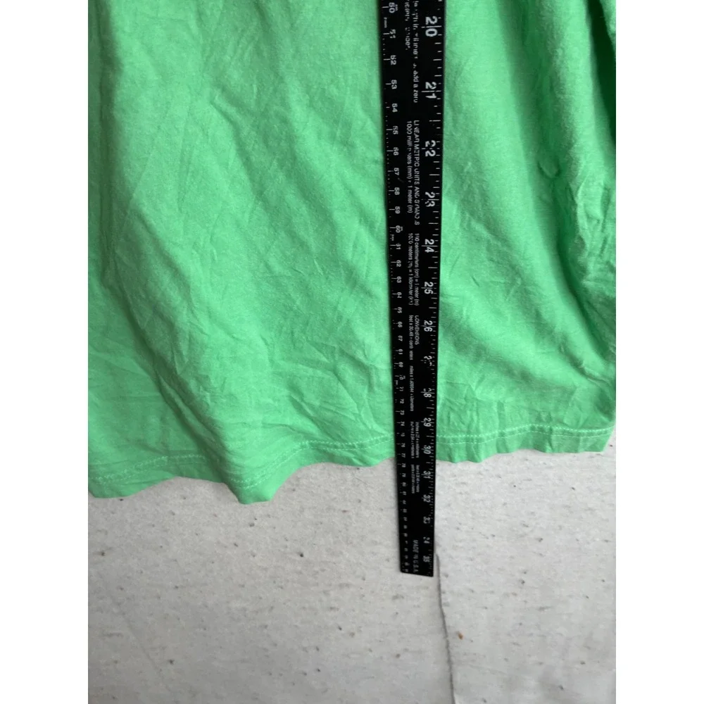 The North Face Mens XXL Green Long Sleeve Graphic Logo T-Shirt 100% Cotton